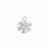 925 Sterling Silver Snowflake, 8mm Charm 