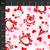 Henry Glass Gnomie Love Tossed Cupid Gnomes Pink Fabric 0.5m