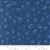 Moda Janet Clare Bluebell Collection Atkins Blenders Sprig Prussian Blue Fabric 0.5m