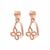 Rose Gold 925 Sterling Silver Pinch Bails, 2pcs