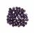 6mm Purple Glass Beads, 50pcs
