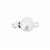 JM Essential 925 Sterling Silver Single Strand Round Clasp, Approx 19x9mm