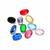 Mixed Colour Oval Shaped Glass Stone to fit Snaptites (10pcs)