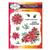 Creative Expressions Jane's Doodles Poinsettia 6 in x 8 in Clear Stamp Set 