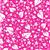 Sanntangle Tangly Leaves Hot Pink Fabric 0.5m