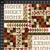Henry Glass Home Sweet Home Patchwork Natural Fabric 0.5m