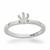 925 Sterling Silver Plain Ring (Fit 4.75mm Round) 