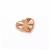 Rose Gold Plated 925 Sterling Silver Heart Pendant Approx 16mm