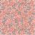 Lewis & Irene Wintertide Pink Leaves Fabric 0.5m