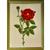 Cross Stitch Guild Red Rose on Linen