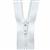 Nylon Dress and Skirt Zip White 20cm (7.87")