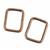 Debbie Shore Rectangle Rings Bronze 25mm (Pack of 2)