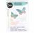 Sizzix A5 Clear Stamps Set 8PK w/2PK Framelits Die Painted Pencil Butterflies by 49 and Market