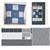 Cara Ackerman's Grey Sakura Cushion Kit: Instructions and Fabric Panel (140cm x 54cm) 