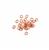 JM Essential 925 Rose Gold Plated Sterling Silver Open Jump Rings ID Approx 4mm. (Approx 30pcs)