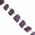 95cts Charoite Corner Drill Faceted Tumble Approx 10x8 to 18x10mm, 14cm Strand With Spacers