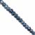 32cts Natural Malawi Blue Sapphire Faceted Rondelle Approx 3x1 to 5.5x2.5mm, 14cm Strand