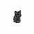 80cts Black Obsidian Fancy Carved Sitting Cat Approx 20-30mm Loose Gemstone Display (1pcs) 