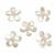 White Shell Pearl Flowers Approx 18x25mm - 5pcs