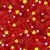 Stay Wild Moon Child in Shooting Stars on Red Fabric 0.5m