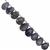 66cts Iolite Top Side Drill Graduated Faceted Pear Approx 8x5 to 15x9mm, 21cm Strand with Spacers