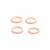 Rose Gold Plated 925 Sterling Silver Flat Oval Jump Ring, Approx 10x8mm, 4pcs