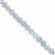 42cts Blue Calcite Smooth Round Approx 5.5 to 6.25mm, 15cm Strand