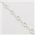 925 Sterling Silver Multi Mount Bracelet With Cubic Zirconia (To fit 6x8mm Oval Cabochon)