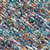 Dan Morris  Elementals Collection Diagonal Dots Aqua Fabric 0.5m 