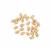 Rose Plated Gold 925 Sterling Silver Egg Spacer Beads, Approx 4.50x2.50mm, 25pcs