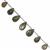 50cts Labradorite Faceted Drops Approx 8x5 to13x8mm 20cm Strand With Spacers