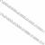 925 Sterling Silver Figaro Chain, Approx 7.5inch, 2pcs