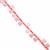 105cts Rose Quartz Triangles Top Drilled Approx 8x12mm, 38cm Strand
