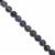 55cts Blue Sandstone Smooth Round Approx 4 to 8mm 20cm Strand with Spacers