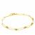 Gold Plated 925 Sterling Silver Paper Clip Bracelet with AAA Jilin Peridot Approx 7.5 Inch