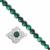 925 Sterling Silver Malachite Clover Connector Project With Instructions By Debbie Kershaw
