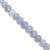 50cts Blue Chalcedony Faceted Rondelles Approx 5x3 to 7x5mm, 15cm Strand With Spacers