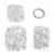 Silver Plated Base Metal Finding Pack with Plastic Box (Approx 900Pcs) With Downloadable Instructions By Alison Tarry