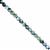 50cts Green / Blue Color Coated Hematite Smooth Star Cut Approx 4mm, 30cm Strand 