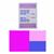 Jenny Jackson Blue, Pink & Purple FPP Block Twelve of the Month Kit: Paper Pattern & Fabric Panel
