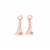 Rose Gold 925 Sterling Silver Cone Bead Cap with Peg, Approx 15x5mm, 2pcs 