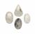 170cts Black Rutile Mixed Shape & Size (Pack of 3 to 7 Pcs)