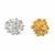Silver and Gold Plated 925 Sterling Silver Crimp Cover Bundle, Approx 3x2mm, 60pcs (30 per colour)