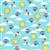 Henry Glass Noah’s Story Sky, Cloud, Sun-Light Blue Fabric 0.5m