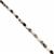100cts Black Rutile Quartz Rice Beads Approx 10x6mm, 38cm