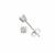 Ceylon White Sapphire, 925 Sterling Silver Stud Earrings