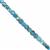 70cts Neon Apatite Faceted Cube Approx 3 to 4mm, 38cm Strand