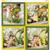 Debbi Moore Spring Fairies Yellow Feature Fabric Panel (70cm x 73cm)