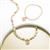 Gold Plated 925 Sterling Silver Letter Mother of Pearl Charms with Beaded Mount, Approx 15mm