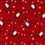 Rose & Hubble Santa And Fairy Lights Metallic Red Fabric 0.5m